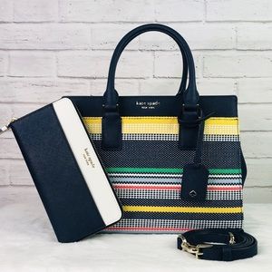 2PCS Kate Spade Medium Cameron Satchel Wallet Set